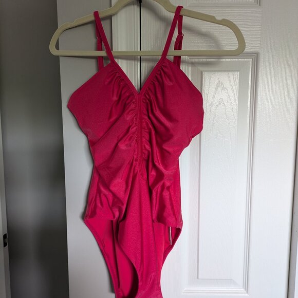 Sanctuary Swim Glisten Shirred One-Piece Medium - Picture 3 of 6
